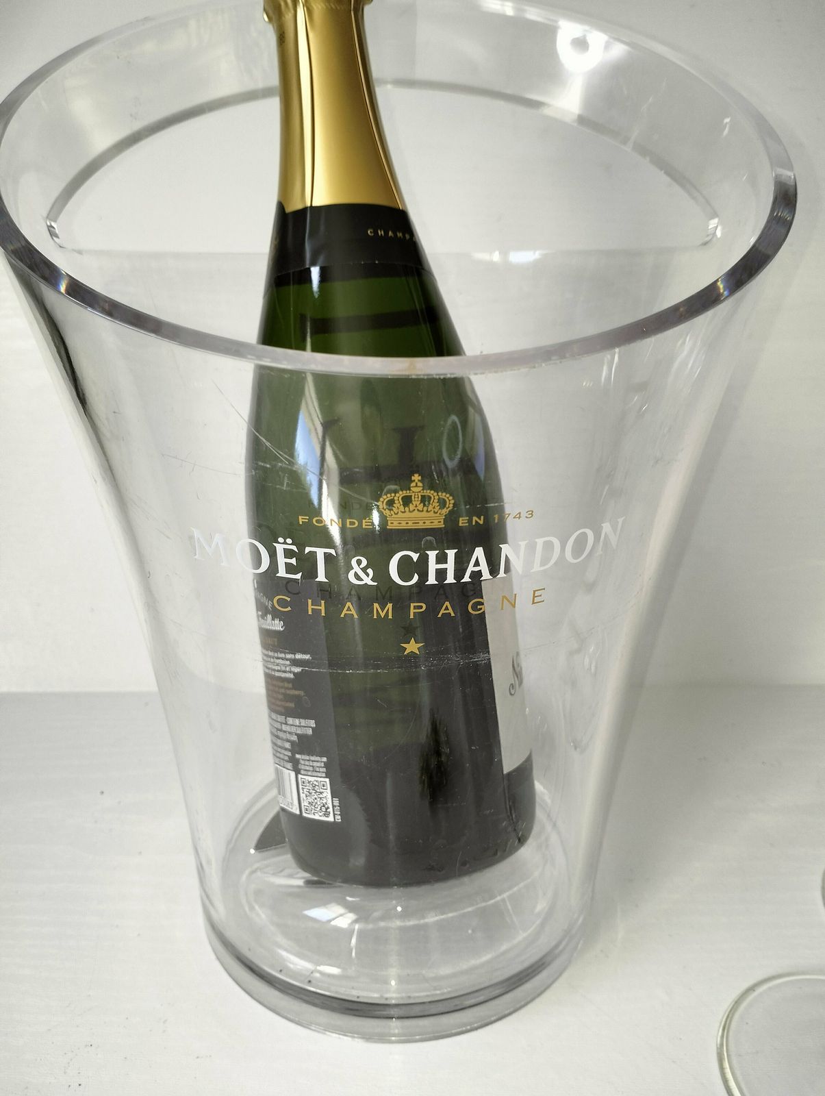 Vintage Champagne Bucket, Moet Chandon Ice Bucket, French Vintage Ice Bucket, Wine Cooler photo furniture