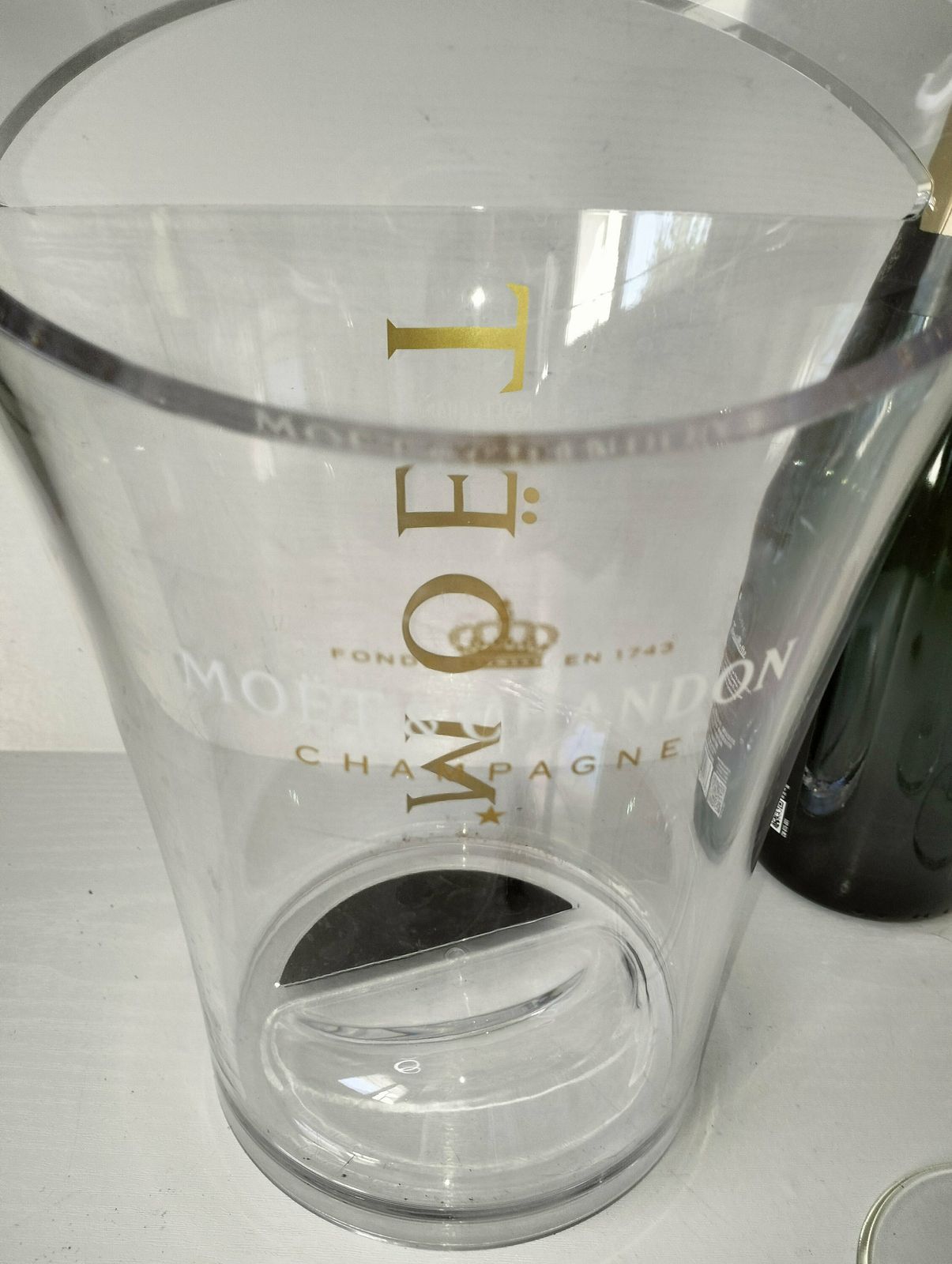 Vintage Champagne Bucket, Moet Chandon Ice Bucket, French Vintage Ice Bucket, Wine Cooler photo 93.75