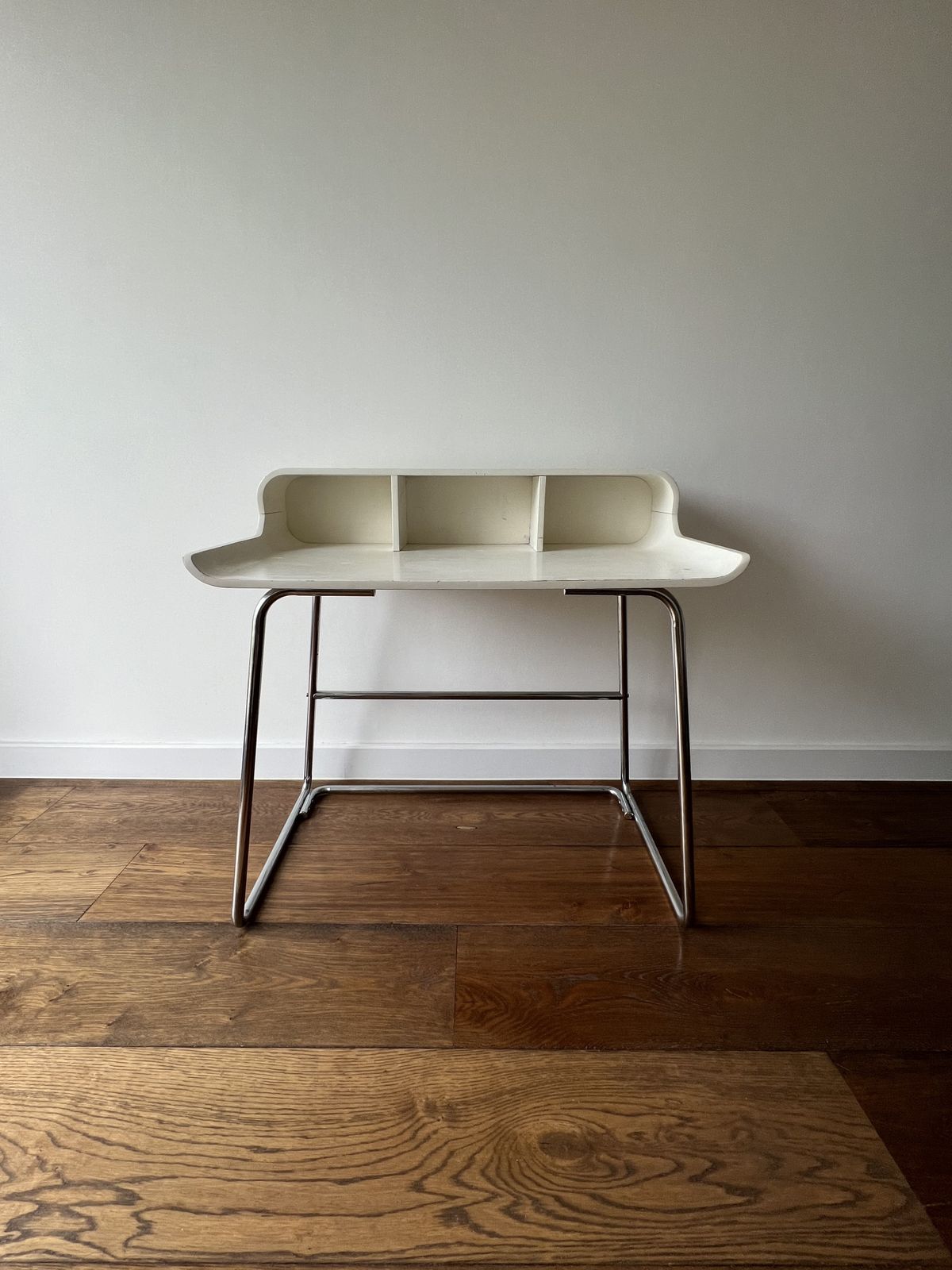 Vintage 1970’s Space Age Tubular Frame Desk With Matching Chair photo vinterior