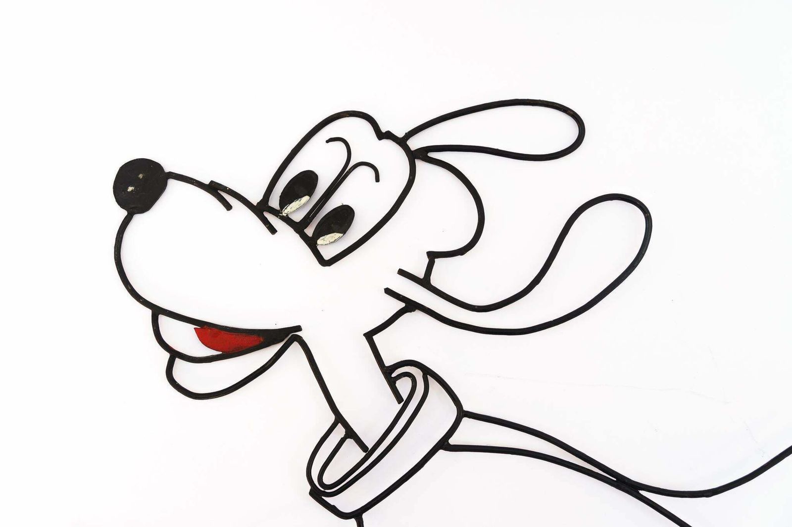 Disney " Pluto " Wall Decoration Made Of Iron Vienna Around 1960s photo furniture