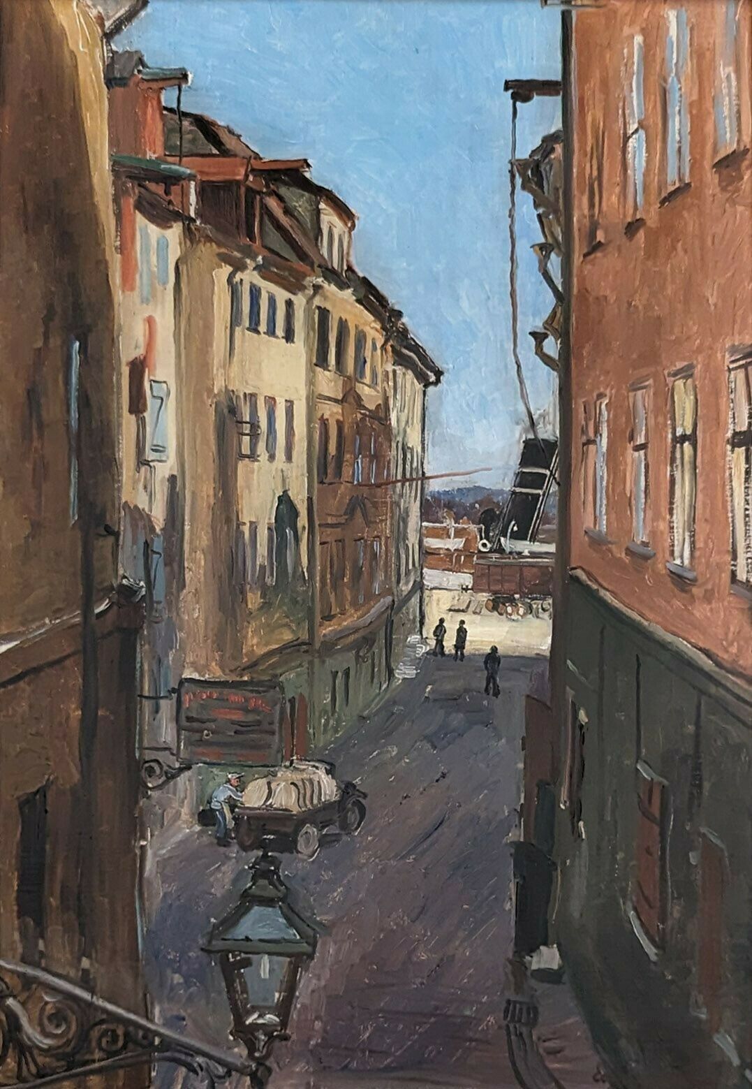 20th Century Swedish School ‘Warehouses At The Port, 1929’ photo furniture