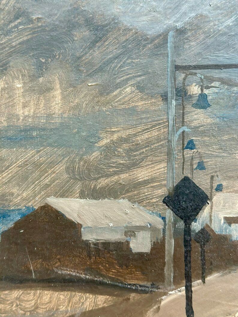 Hubert Arthur Finney Arca (1905 1991) Modern British Oil On Board photo Art