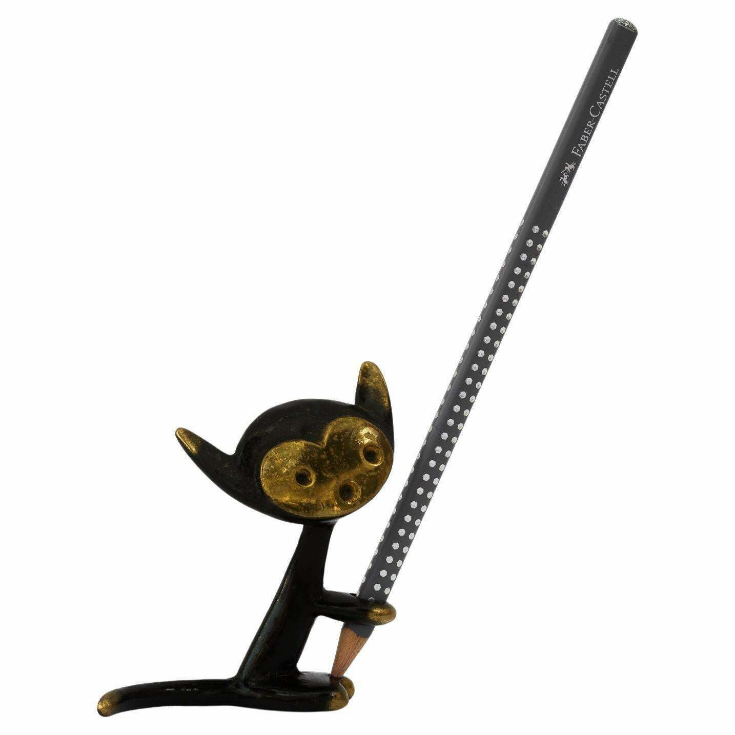Pen Holder By Walter Bosse Shows A Cat Around 1950s