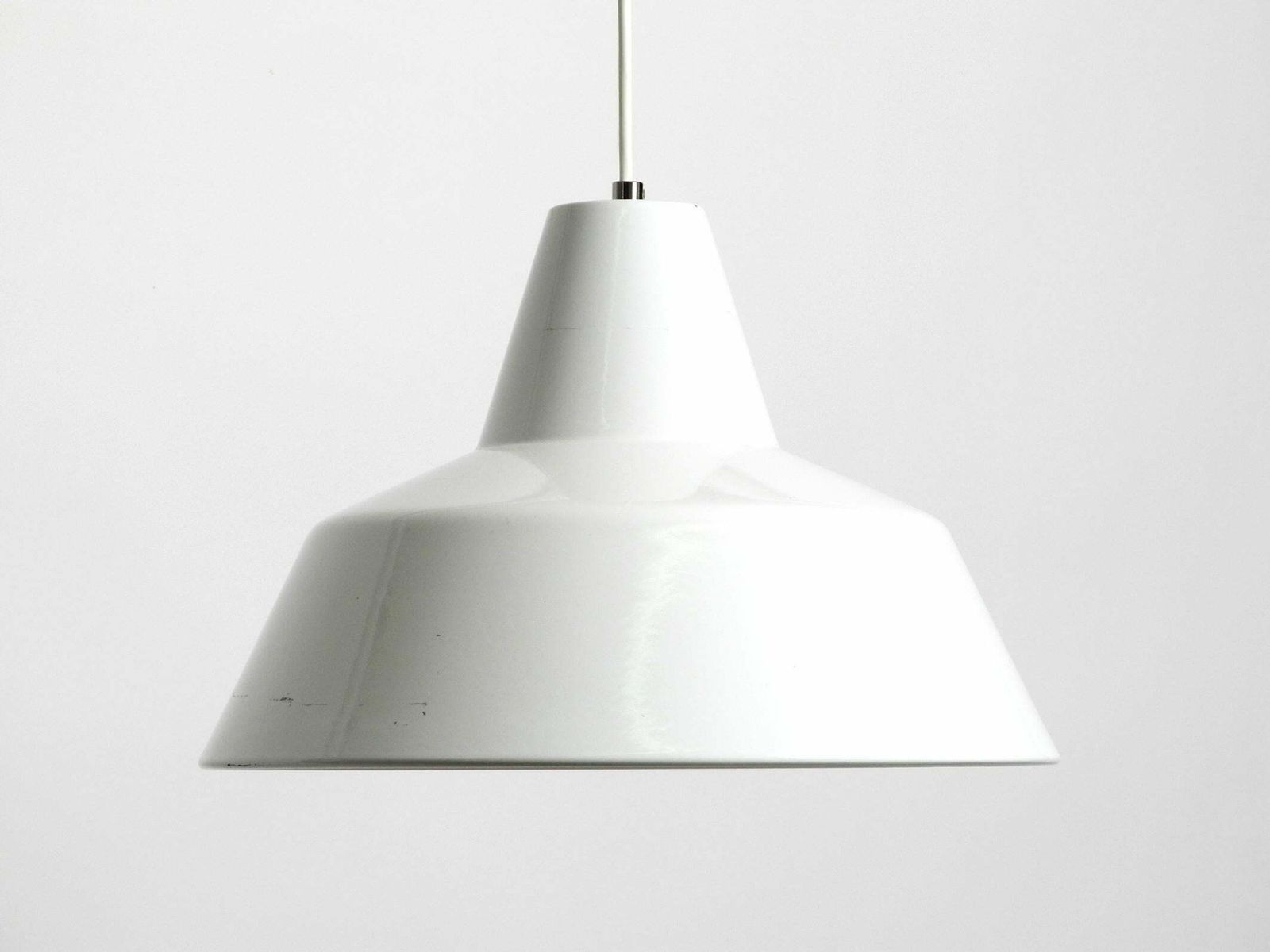 Pair Of 1950s Metal Enamel Ceiling Lamps By Axel Wedel Madsen For Louis Poulsen photo furniture