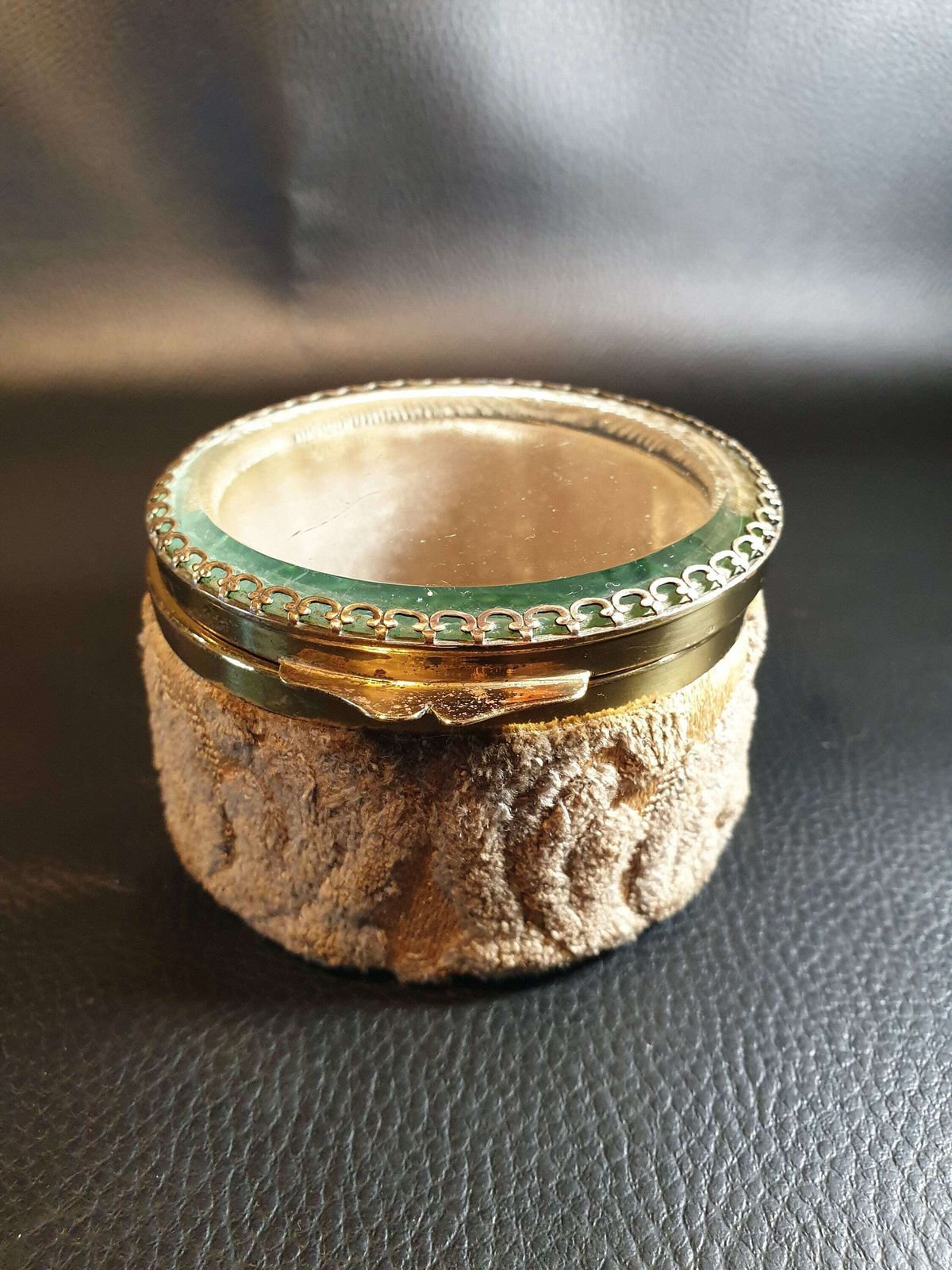 Antique French Jewellery Box, Antique Jewellery, Vintage Round Jewelry Box photo furniture