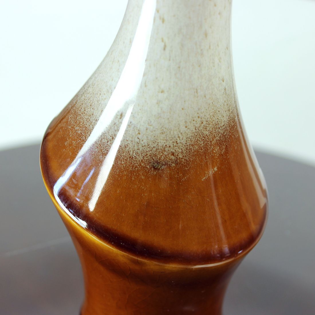 Brown Ceramic Vase By Ditmar Urbach, Czechoslovakia 1960s photo 160.0