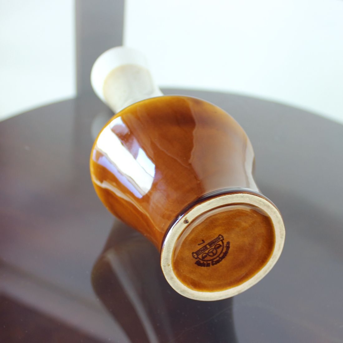 photo for sale Brown Ceramic Vase By Ditmar Urbach, Czechoslovakia 1960s