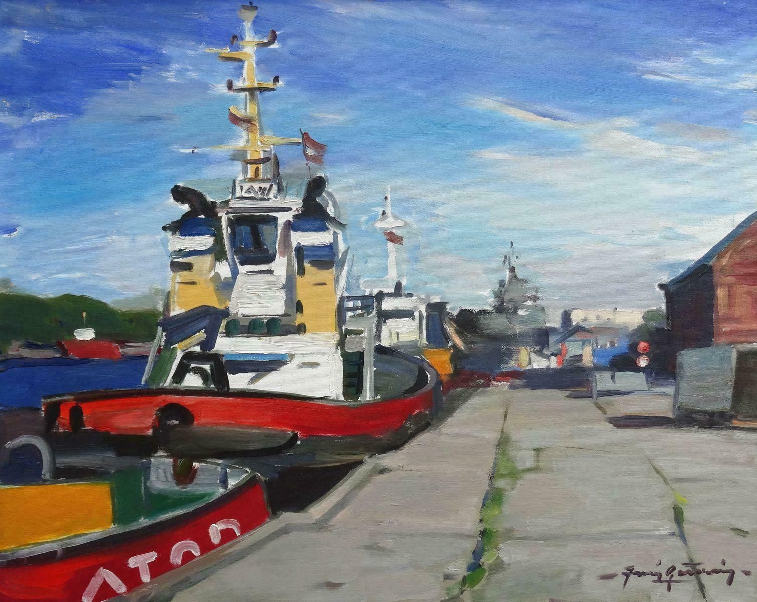 Juris Germanis Embankment. 2017, Oil On Canvas,  2017