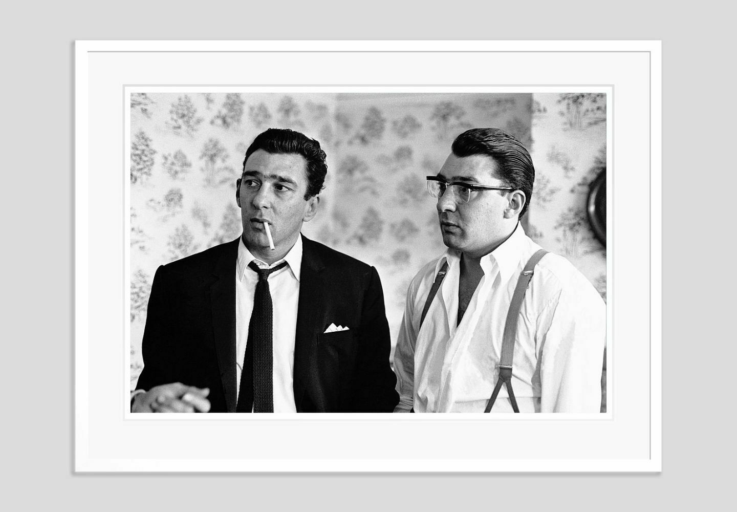 Reggie And Ronnie Kray Framed In White