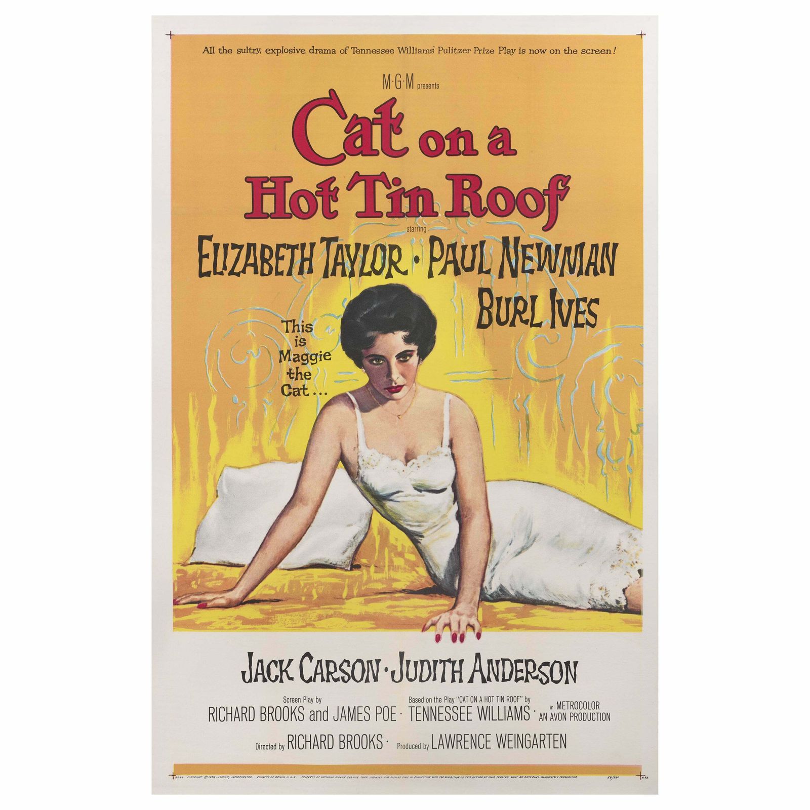 Cat On A Hot Tin Roof, 1950s, Vintage