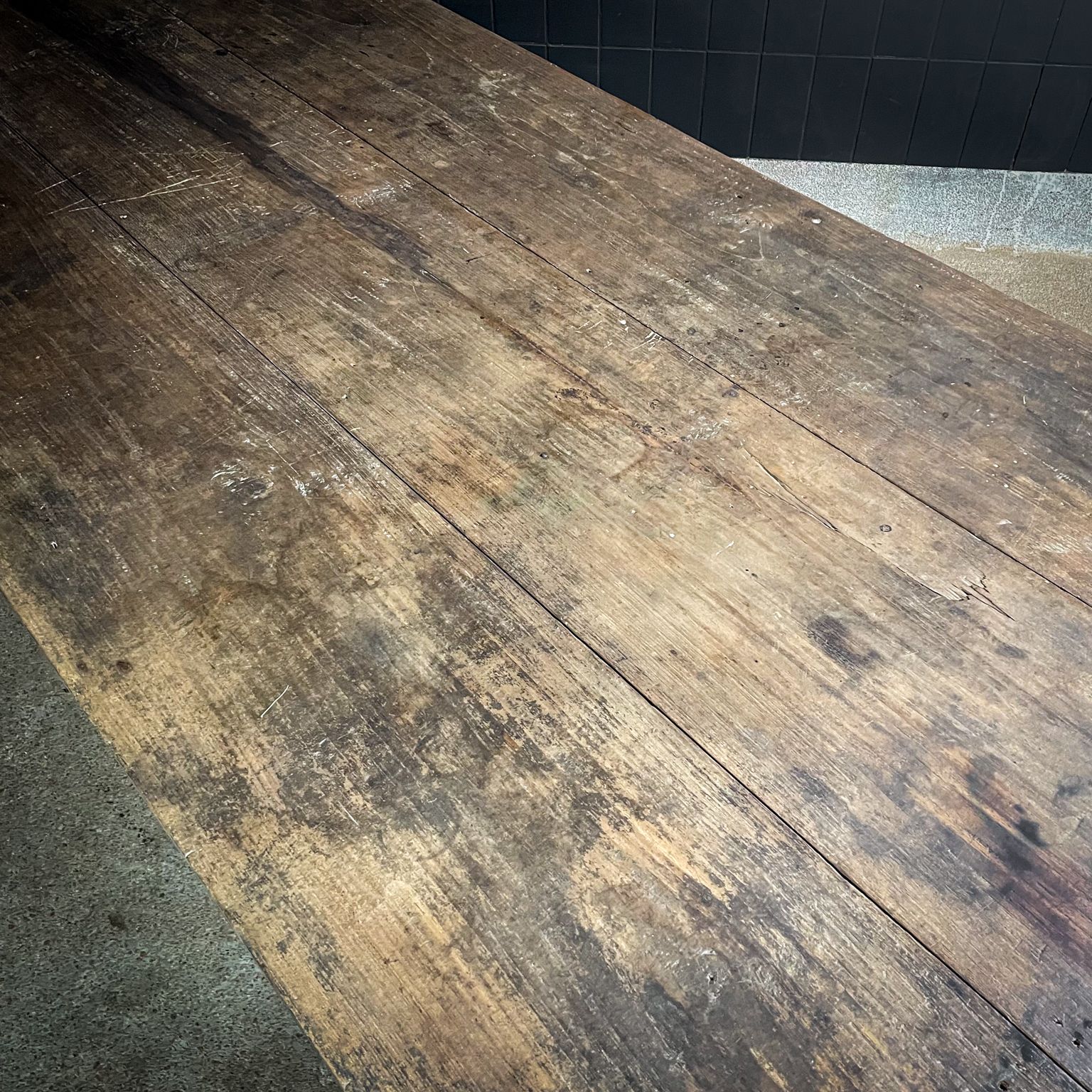 Vivre Crafts Industrial Dining Table – Antique Teak photo buy