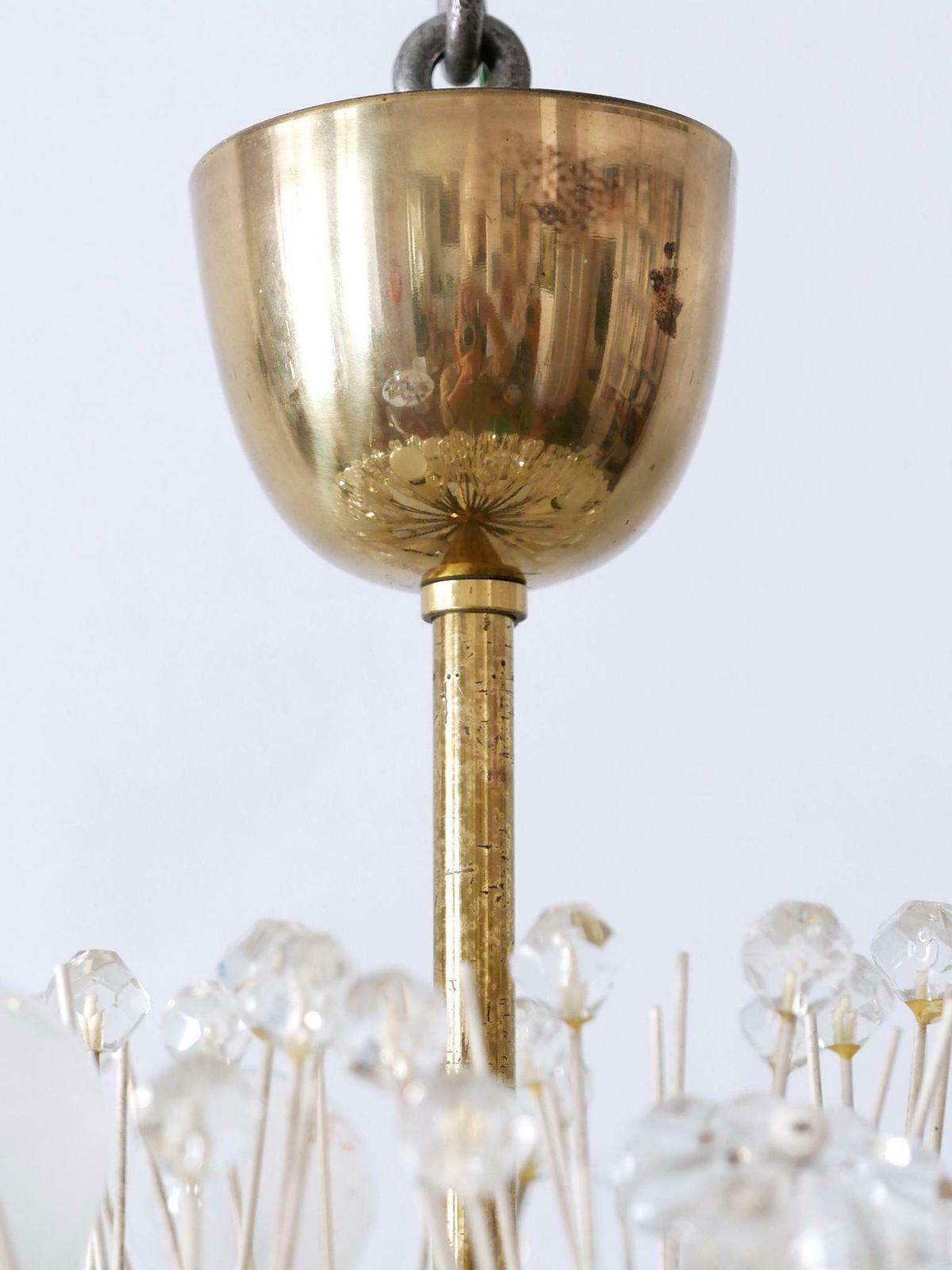 Large 33 Lights Chandelier Dandelion By Emil Stejnar For Rupert Nikoll 1950s photo vinterior