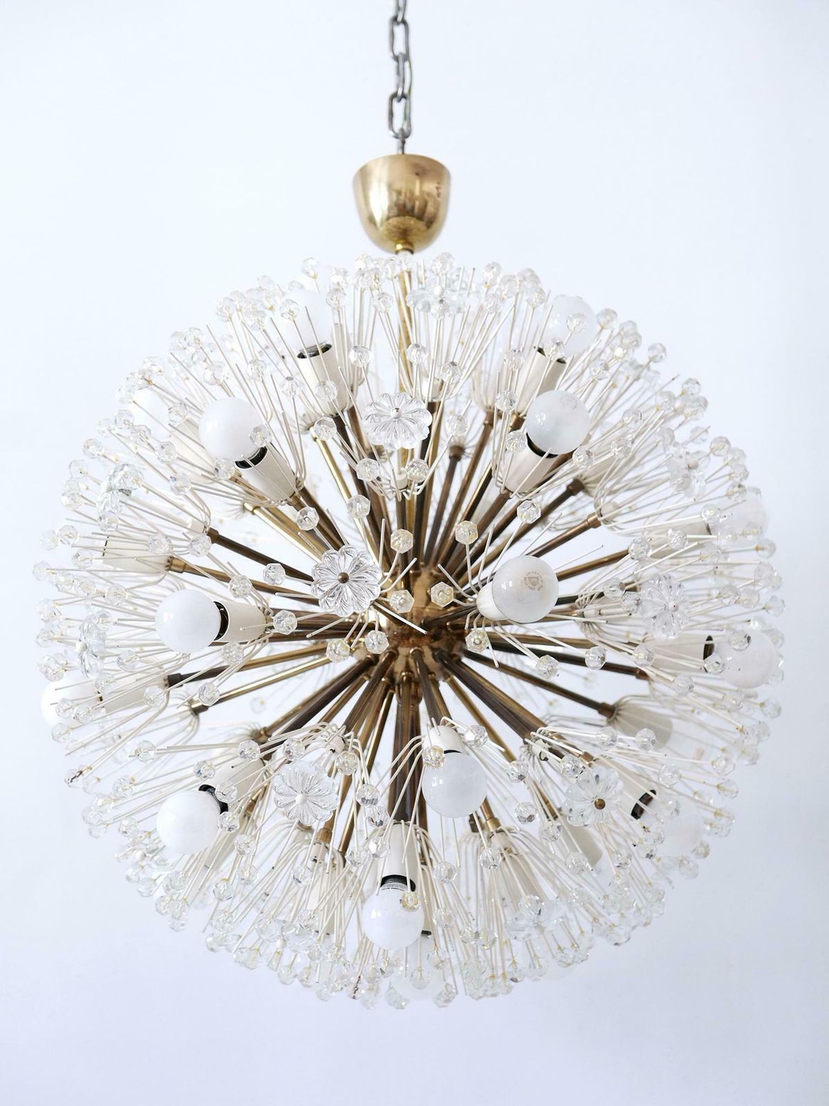 photo vinterior Large 33 Lights Chandelier Dandelion By Emil Stejnar For Rupert Nikoll 1950s