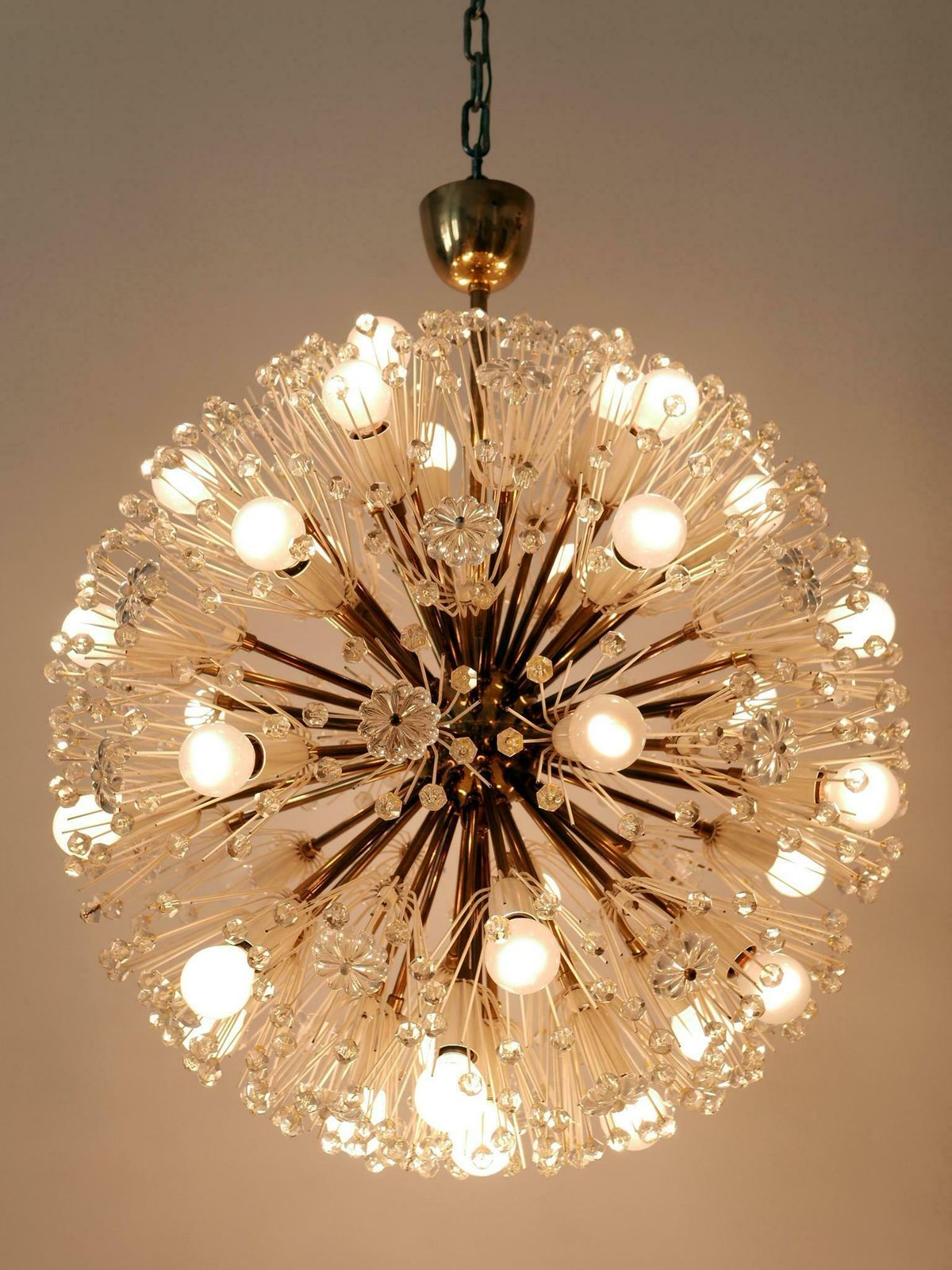 photo buy Large 33 Lights Chandelier Dandelion By Emil Stejnar For Rupert Nikoll 1950s