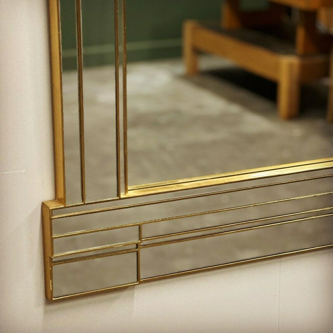 Large Vintage Hollywood Regency Mirror By Deknudt, 1980s Belgium. photo 849.0