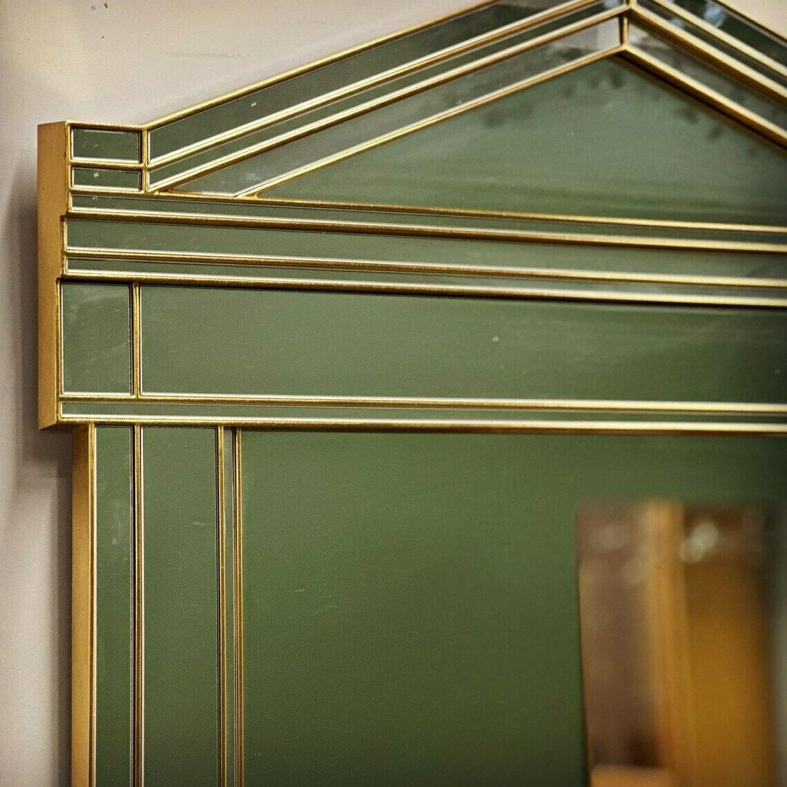 Large Vintage Hollywood Regency Mirror By Deknudt, 1980s Belgium. photo vintage
