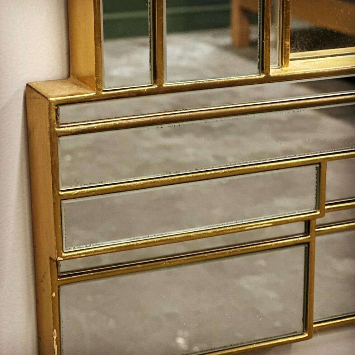 photo furniture Large Vintage Hollywood Regency Mirror By Deknudt, 1980s Belgium.