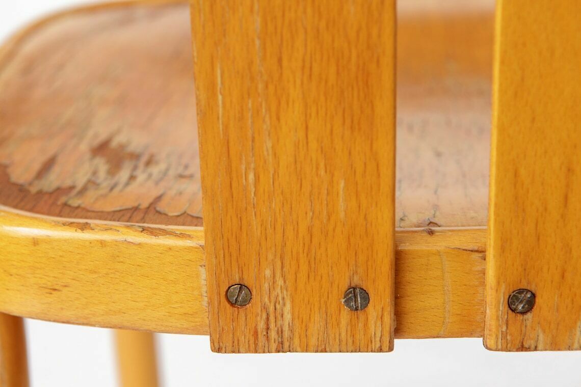 2 Vintage Ikea Chairs Lena By Radomsko 1970s Bentwood photo vintage