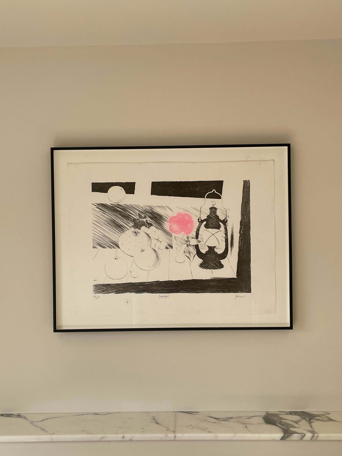 'Lamplight' By Mary Fedden (1973) photo furniture