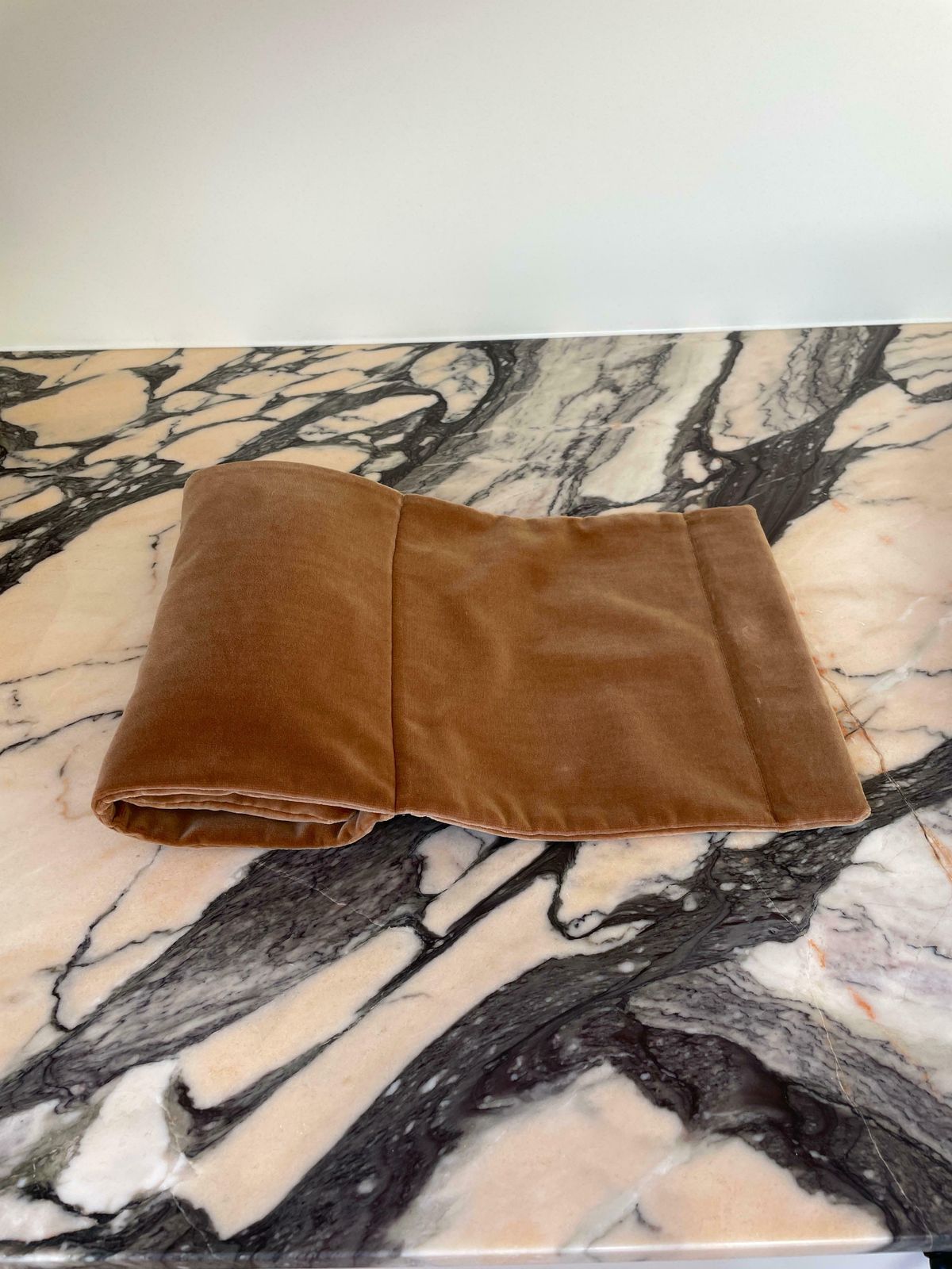 Kalos Armchair By Antonio Citterio In Brown Velvet photo vinterior