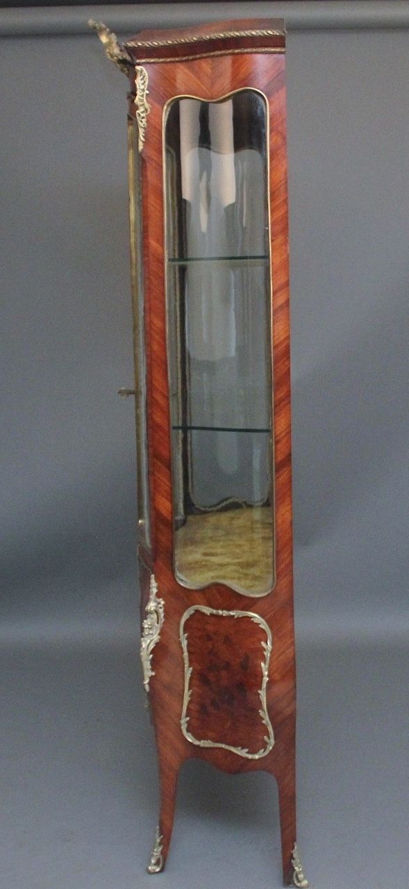 photo furniture 19th Century French Kingwood Display Cabinet