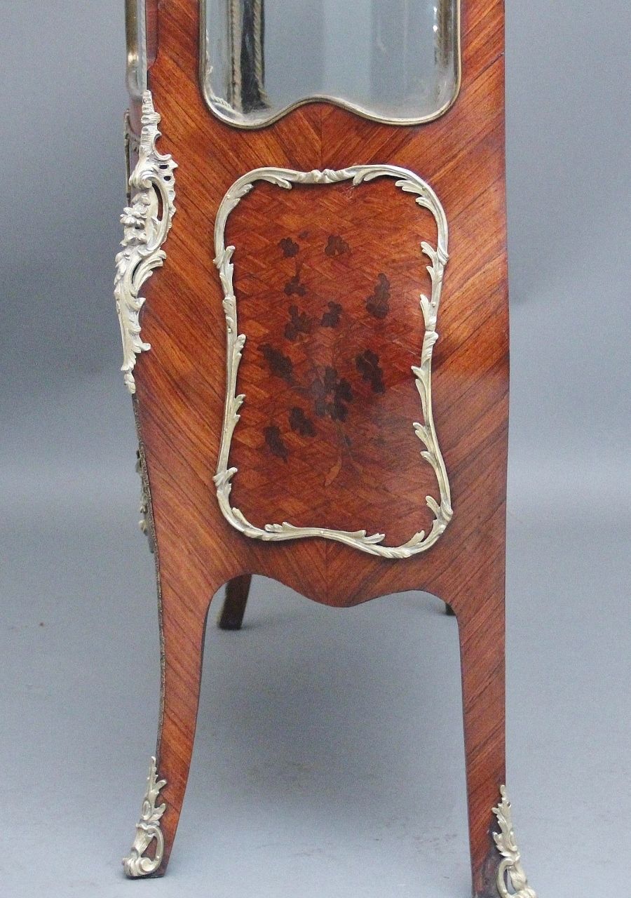 photo for sale 19th Century French Kingwood Display Cabinet