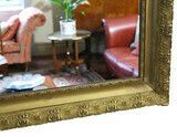 Antique C1900 Large Quality Gilt Overmantle Wall Mirror photo 1495.0