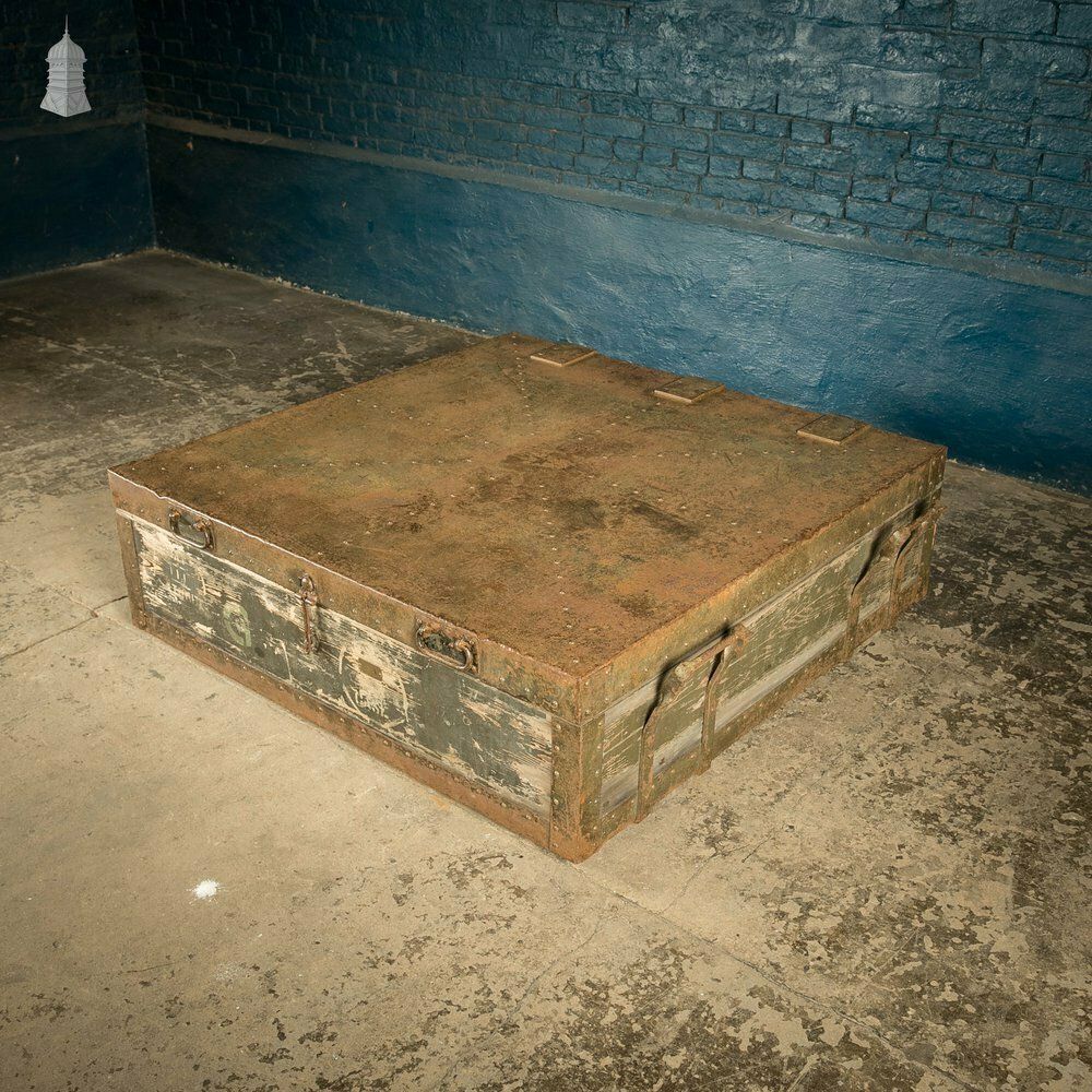 1920’s Agricultural Parts Box, Wood And Metal Construction photo furniture