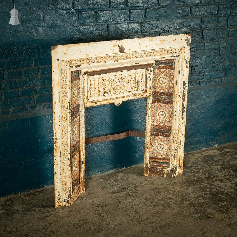 Cast Iron Fireplace Insert, Victorian Tiled Combination Fireplace Front photo furniture
