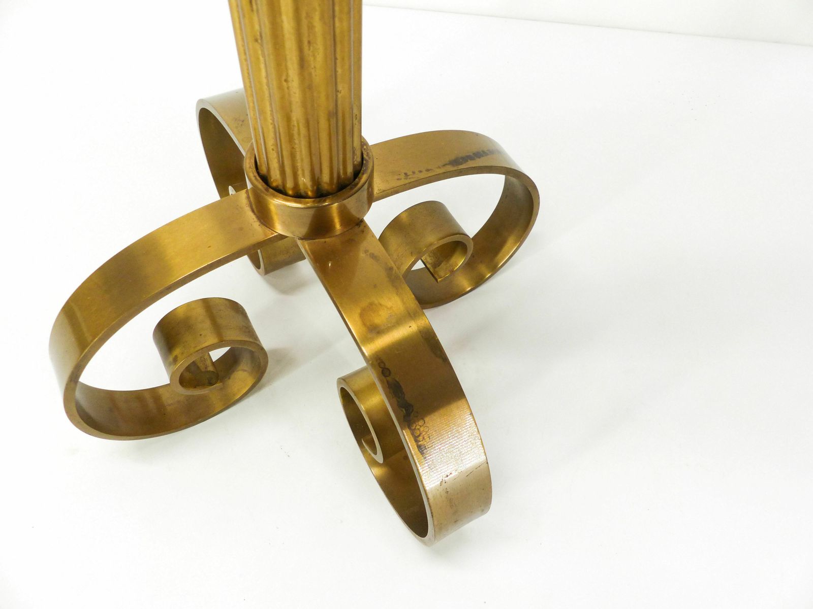 Xxl Brass Candlestick Ivar ålenius Björk For Ystal Metall 1960 photo Home Decor