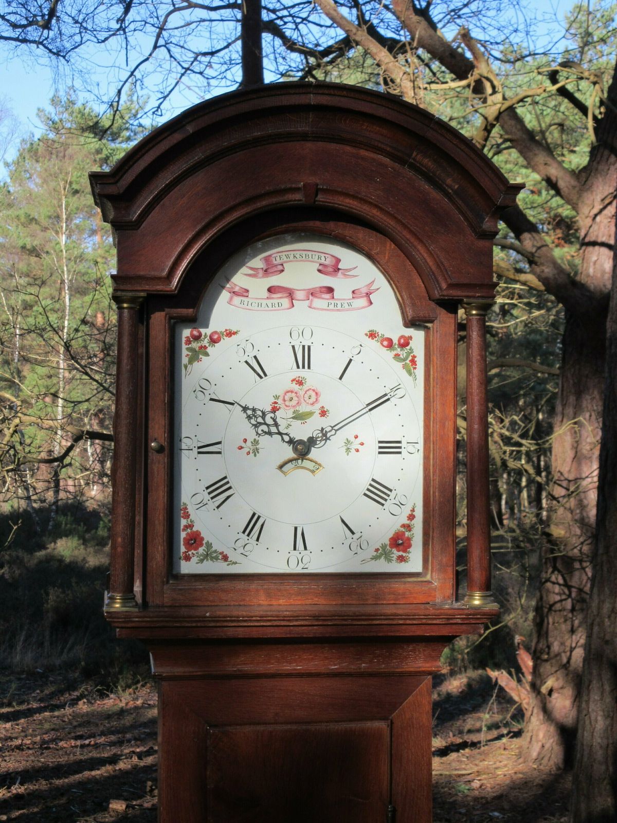 30 Hour Oak Longcase Clock, By Richard Prew Of Tewksbury, Circa 1800 photo Home Decor
