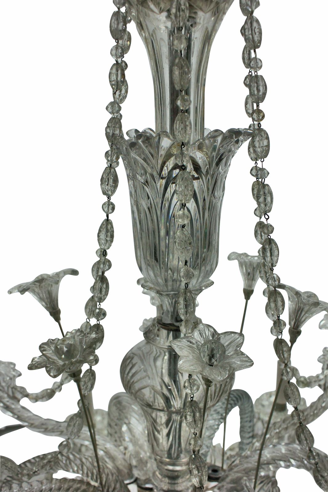 A Large French Twelve Arm Baccarat Chandelier photo buy
