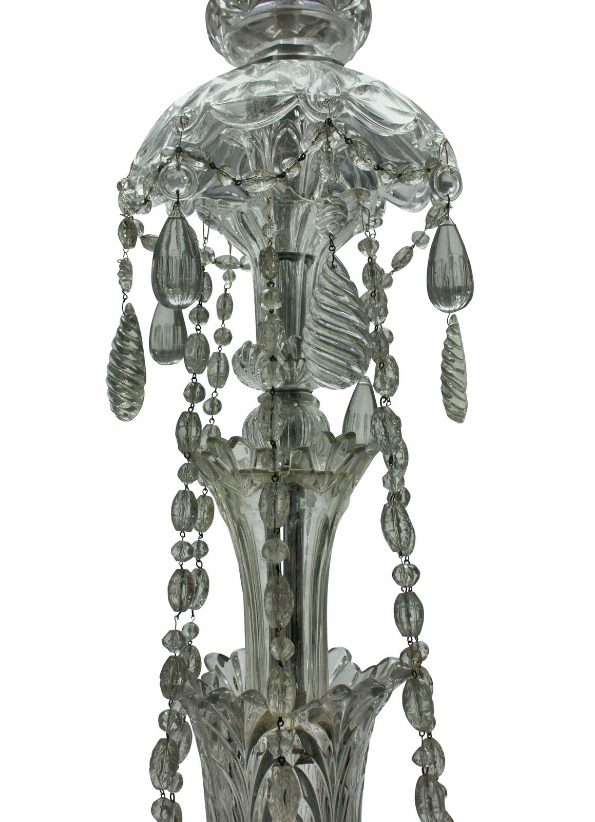 A Large French Twelve Arm Baccarat Chandelier photo vintage