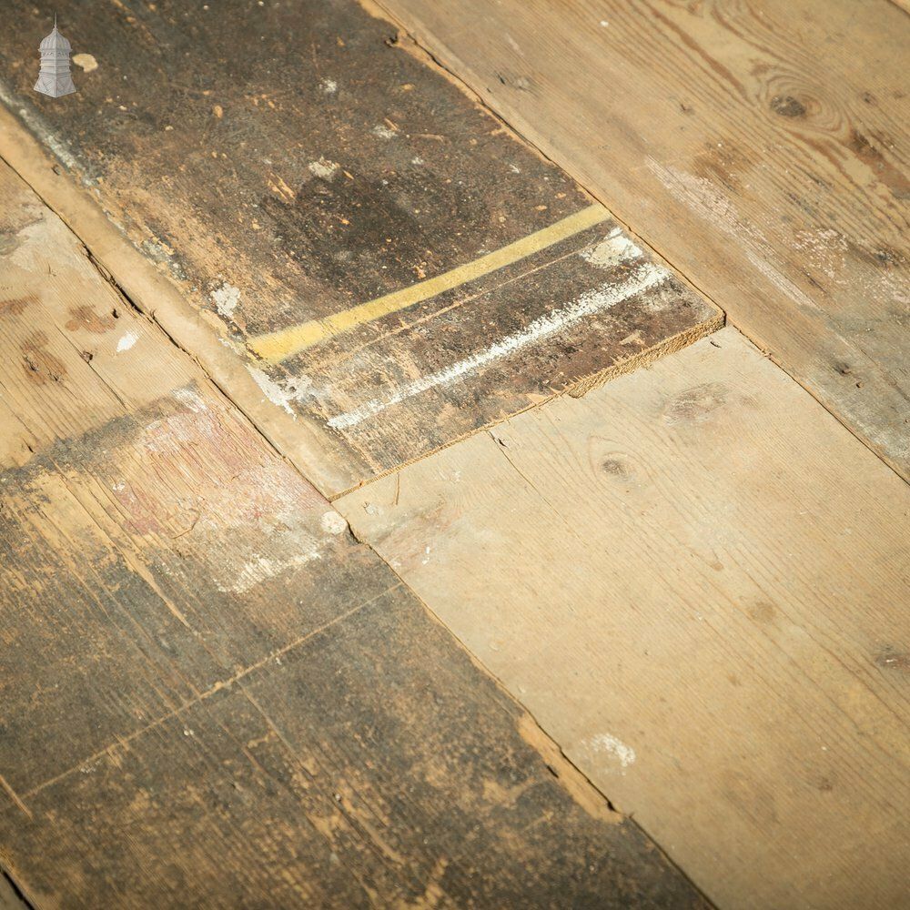 photo furniture Georgian Pine Floorboards, 8.75" Wide Original Reclaimed Floorboards, Batch Of 32 Square Metres