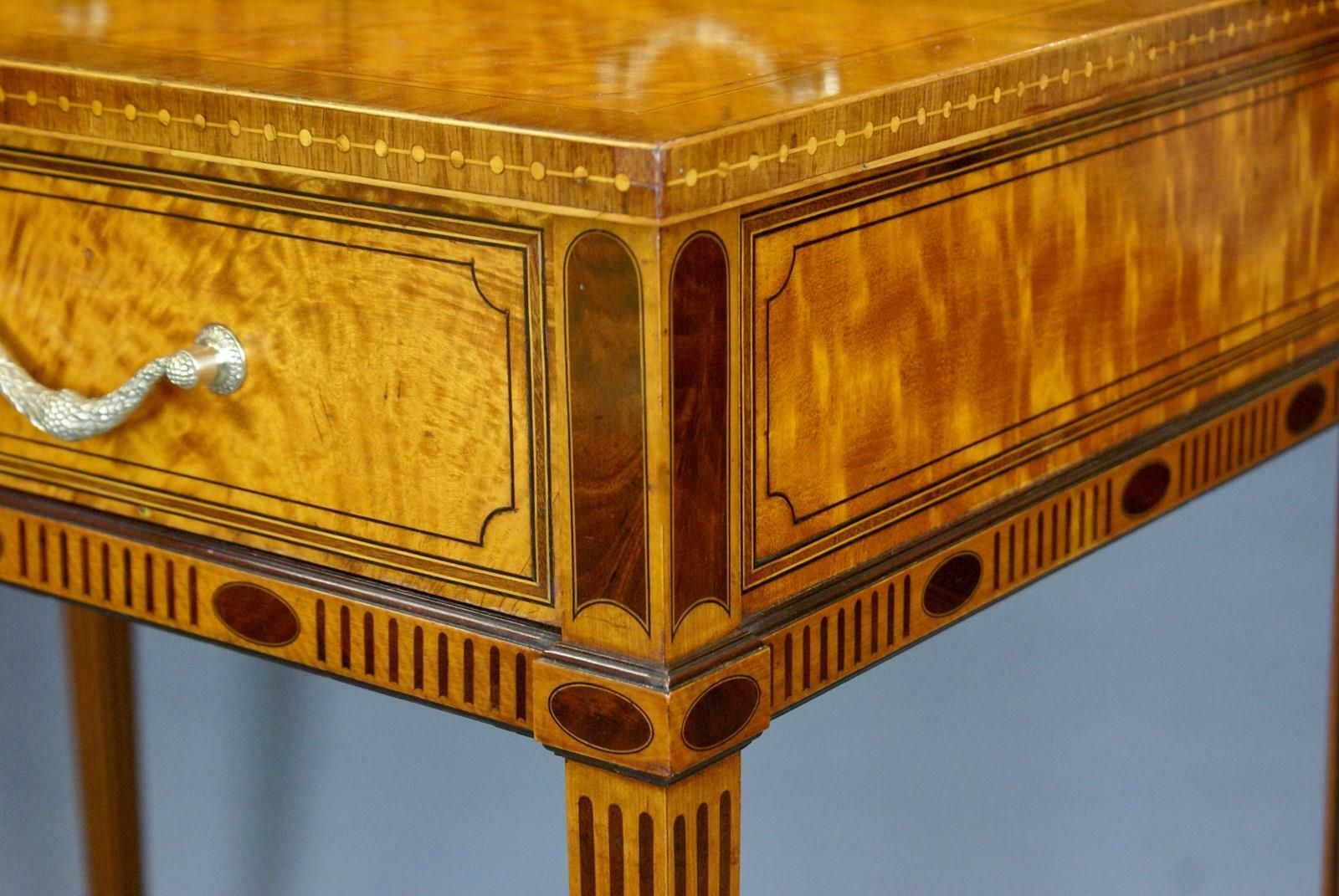 A Superb Satinwood Bonheur Du Jour photo for sale