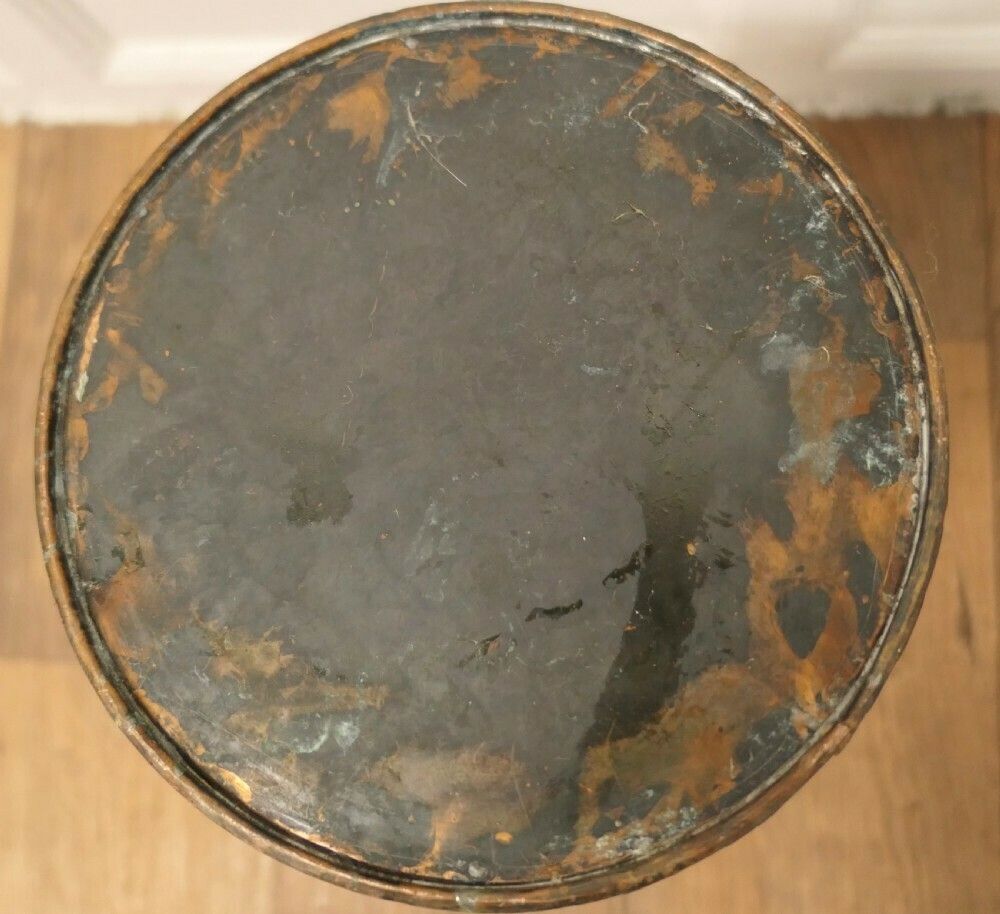 Superb Heavy French Copper And Iron Stick Stand, Umbrella Stand photo vintage