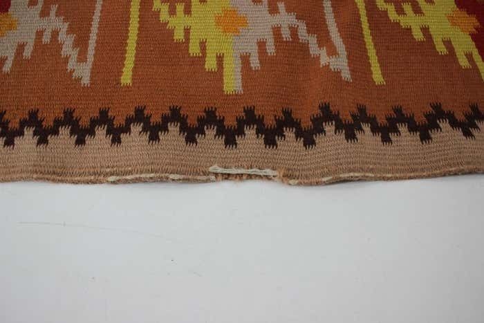 1940s Kilim Wool Carpet/Rug, Czechoslovakia photo vintage