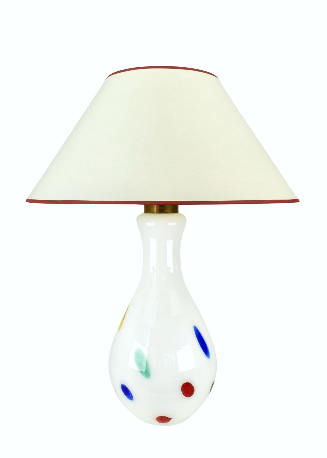 Large Murano Glass Table Lamp By Dino Martens For Aureliano Toso, 1960s | Italian Statement Accent Light Mid Century Modern Vintage