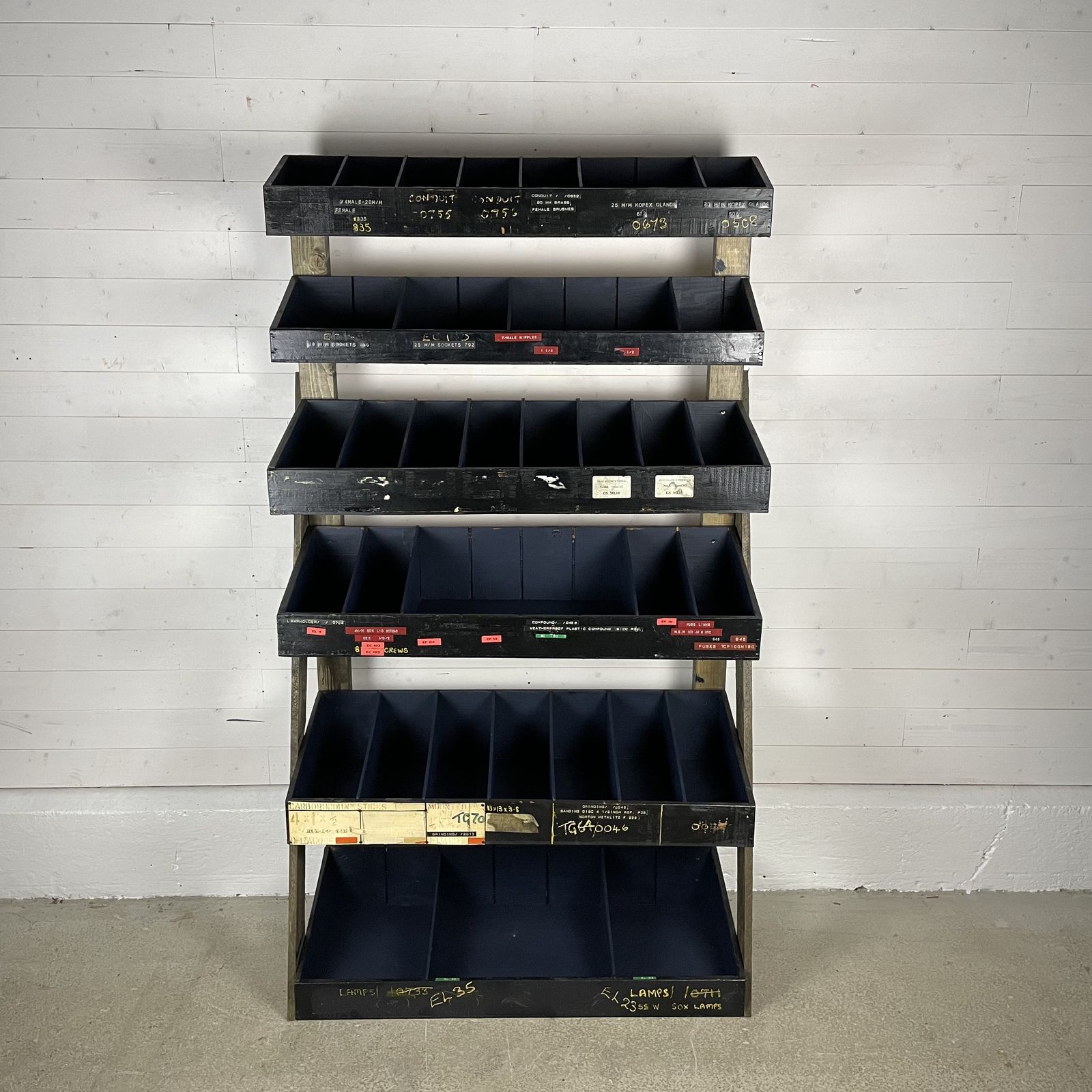 Industrial Factory Parts Shelving Unit photo vinterior
