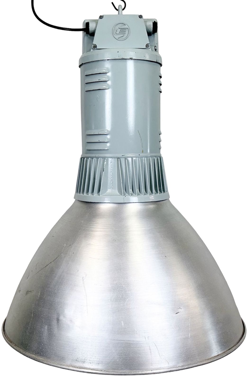 Large Industrial Aluminium Pendant Light From Elektrosvit, 1960s, 12x
