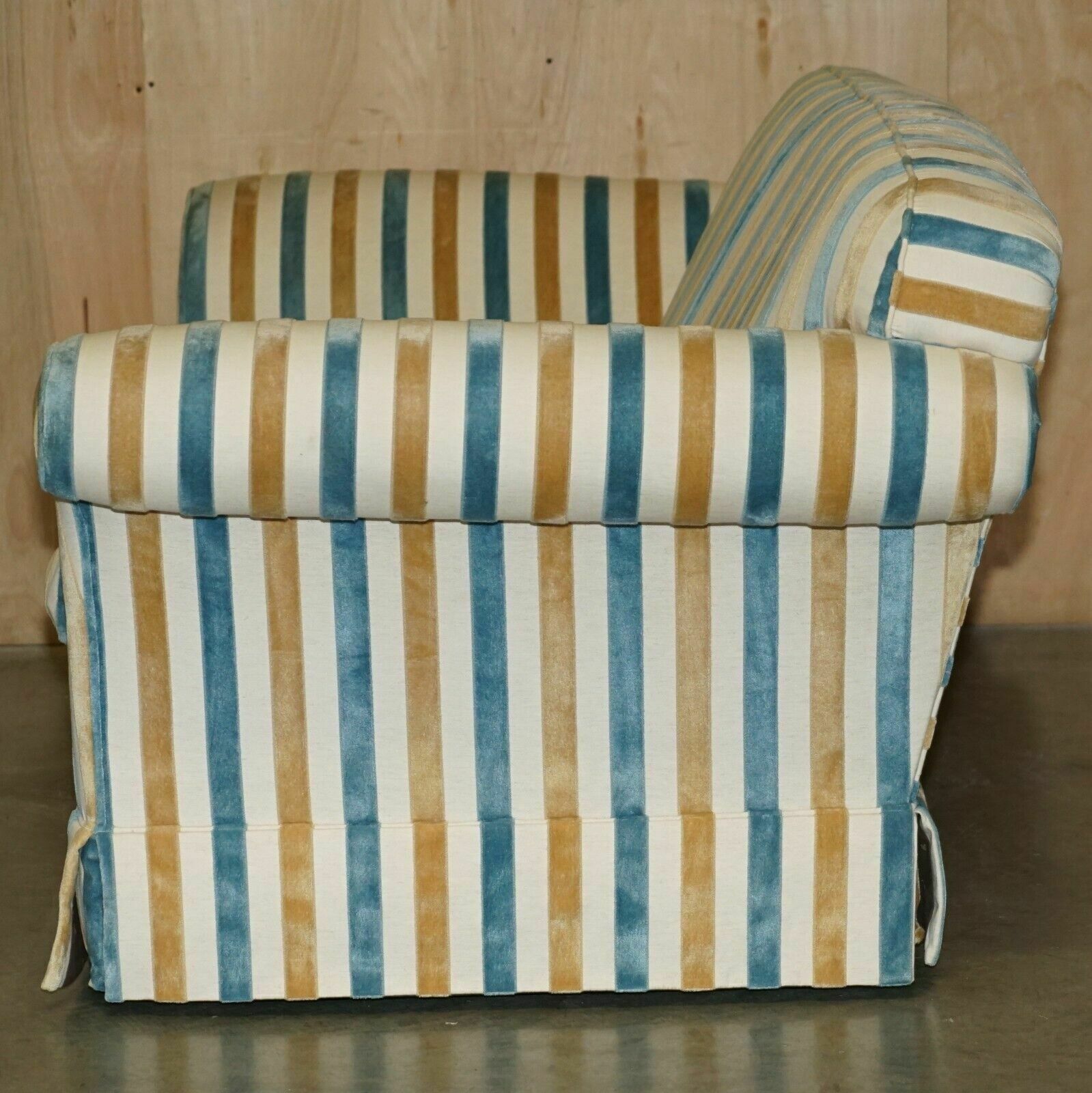 photo furniture 1 Of 2 Stunning Mulberry Home Designer Contemporary Striped Two Seater Sofas