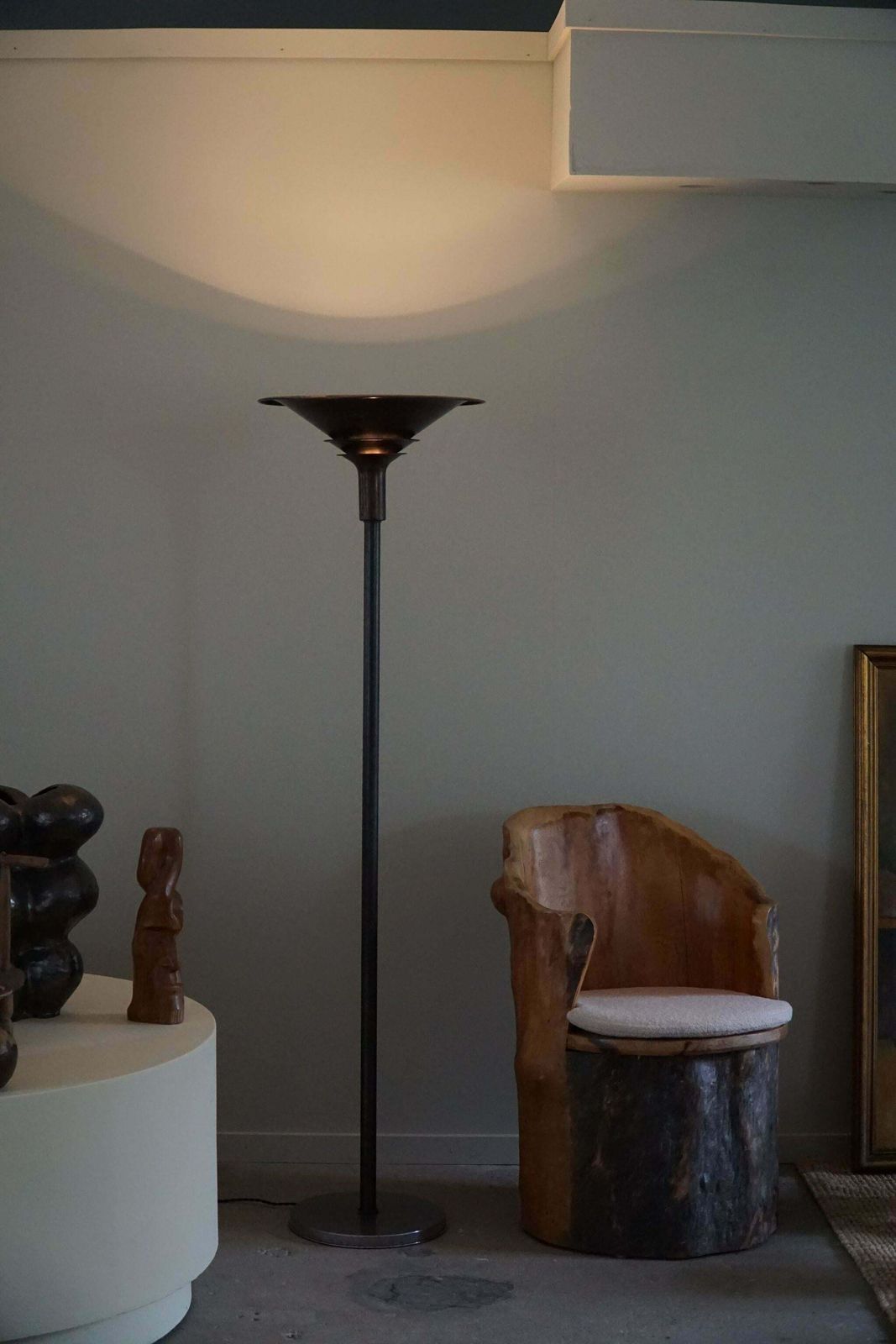 Danish Art Deco Uplight Floor Lamp By Louis Poulsen, Model "A Lamp", 1930s photo Lighting