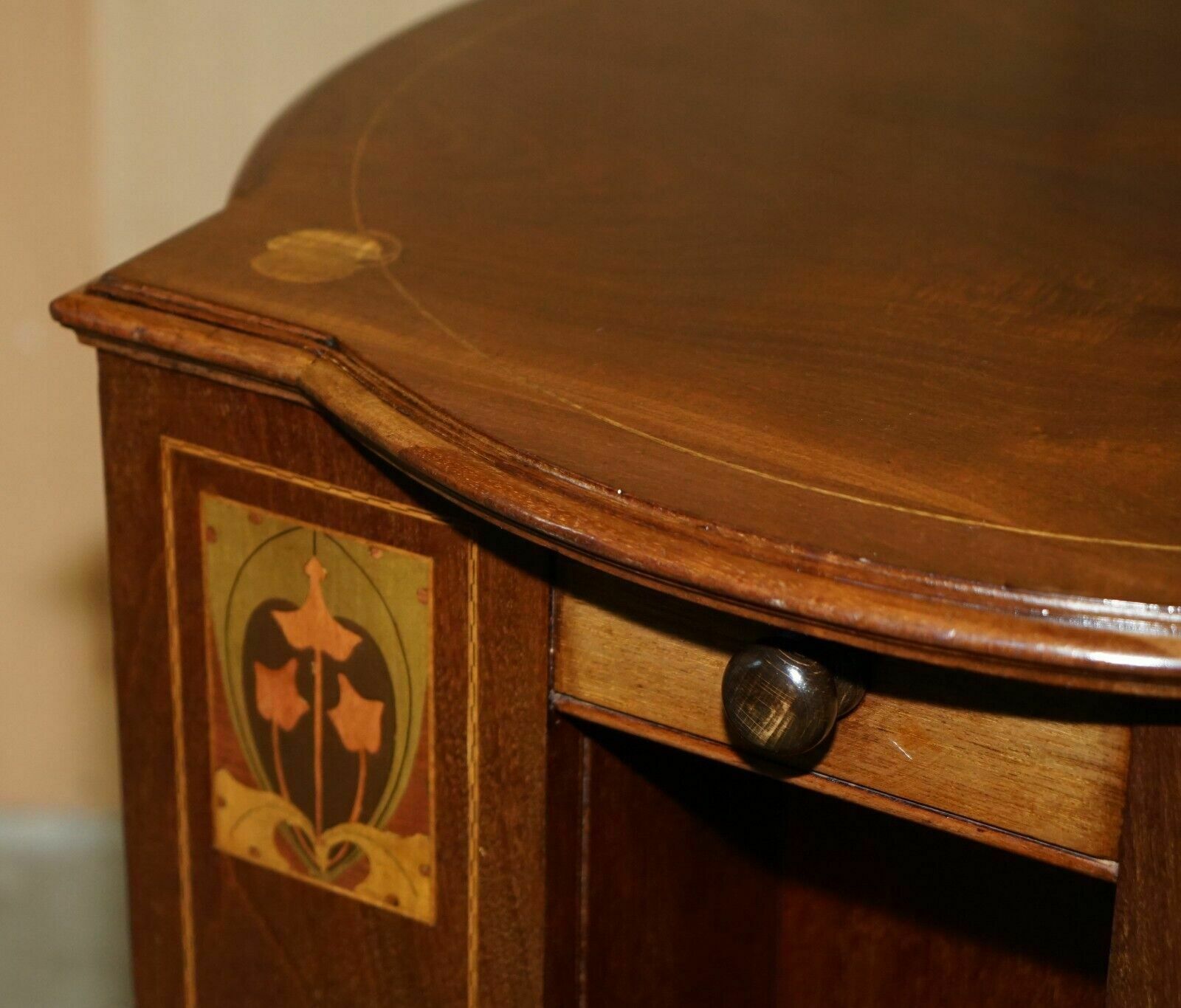 photo buy Rare Antique Art Nouveau Revolving Bookcase Table In The Liberty's London Taste