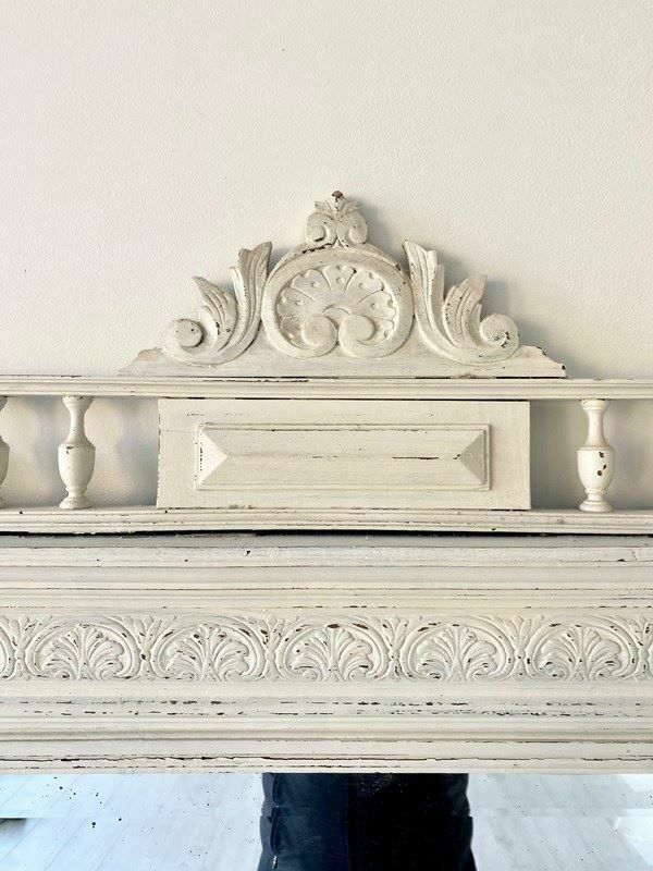 Antique French Painted Henri II Mirror photo Home Decor