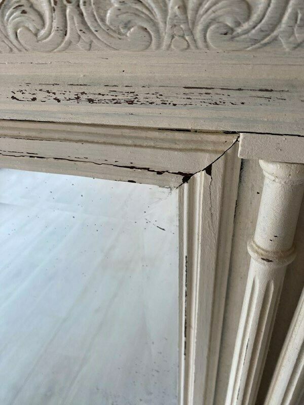 Antique French Painted Henri II Mirror photo vinterior