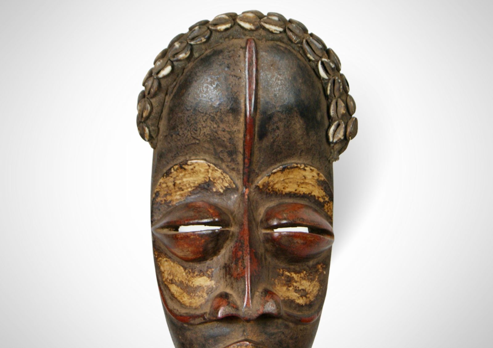 Ancestral Dan Mask 'Deangle' With Cowrie Shells Large photo Art