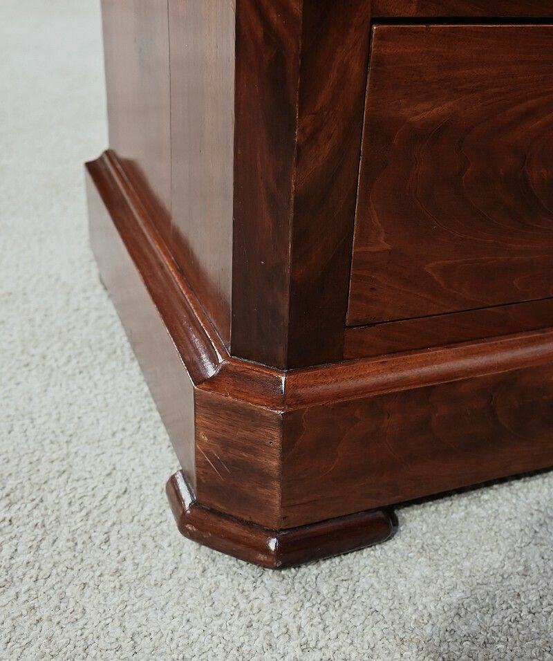 Small Weekly Burl Mahogany – 2nd Half Of The 19th Century photo vintage