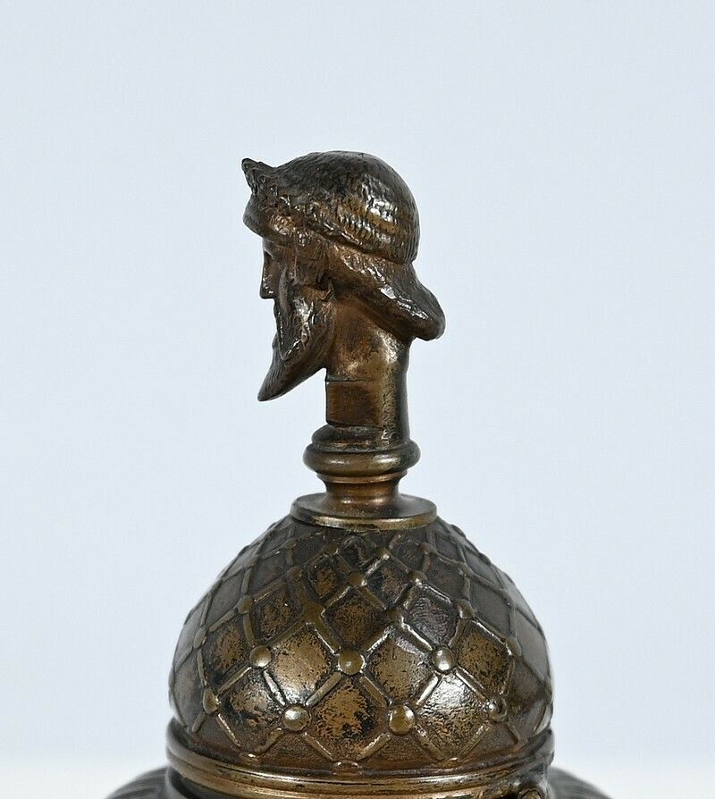 Etruscan Bronze Inkwell By F. Barbedienne – 2nd Part 19th Century photo buy