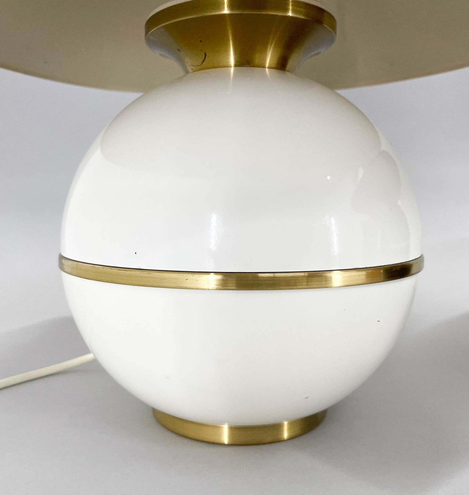 Pair Of Mid Century Brass & Metal Table Lamps By Napako, Czechoslovakia photo vinterior