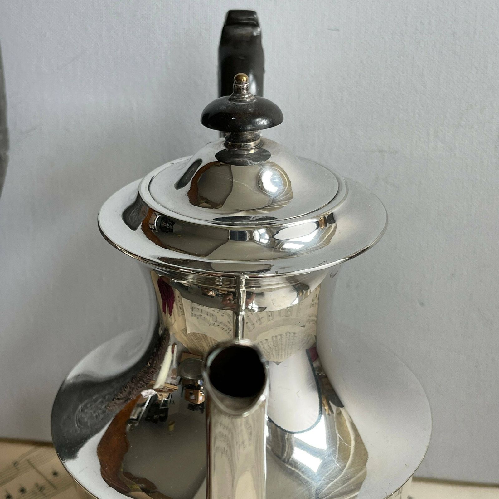 Anitque Coffee Pot, Hot Water Pot, Silver Plate, James Deakin, Serving Pot, Shabby Chic photo Home Decor